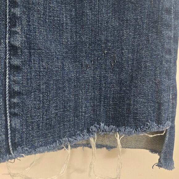 MOTHER The Insider Crop Step Fray Size 28 Wicked Wildflower Dark Wash Bootcut - Picture 13 of 13